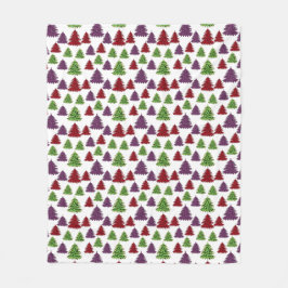 Leopard Skriv ut julfärgad Träd mönster Fleecefilt