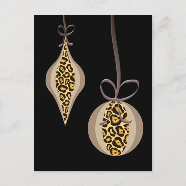 Leopard Skriv ut julkort Helg Vykort (Framsida)