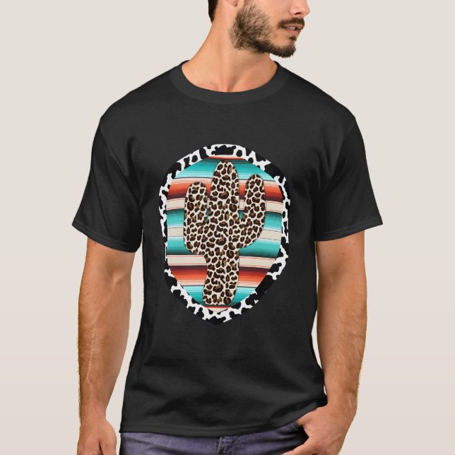 Leopard Skriv ut leopard T Shirt (Framsida)