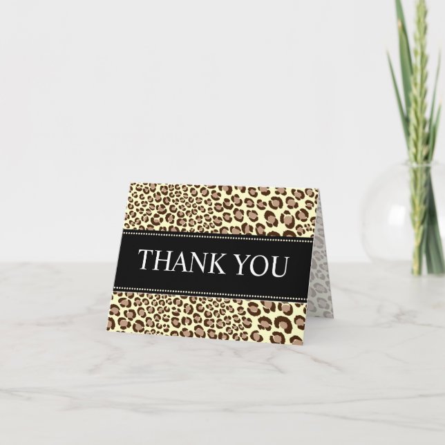 Leopard Skriv ut/natura/Tack-kort Tack Kort (Framsida)