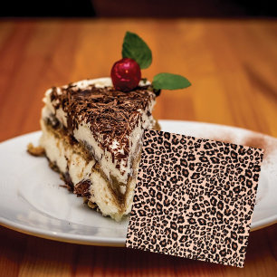 Leopard Skriv ut Party Pappra bordsbladet för midd Pappersservett