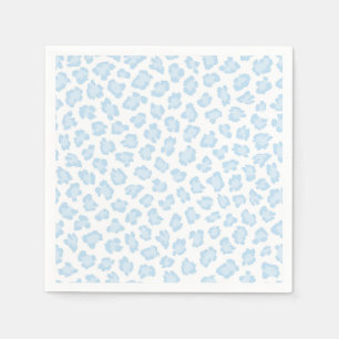 Leopard Skriv ut Pastel Blue Sweet Boy Animal Love Pappersservett
