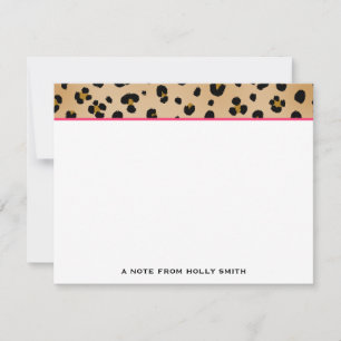 Leopard Skriv ut platta skydd Anteckningskort