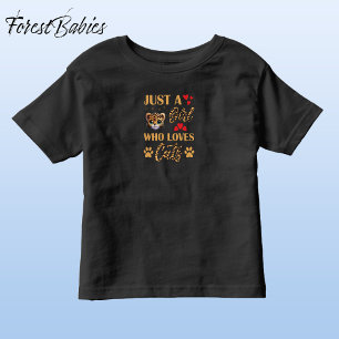 Leopard Skriv ut teckensnitt, flicka som Kärlek ta T Shirt