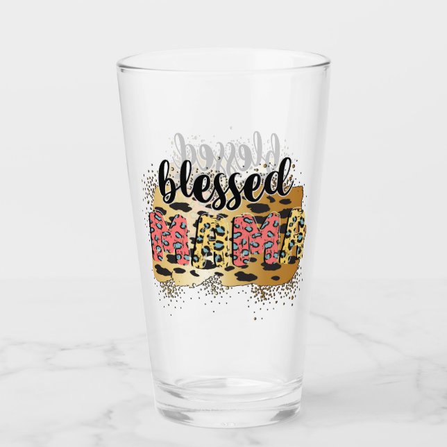 Leopard Skriv ut välsignad Mamma Glaskopp (Framsida)