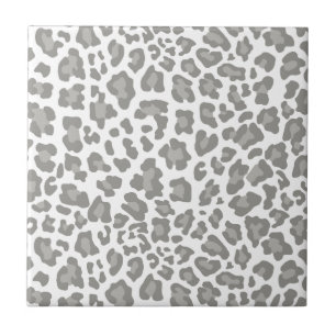 Leopard Skriv ut vitt och Grått Kakelplatta