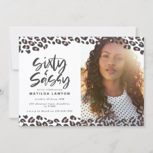 Leopard skriver sextio och sassy 60-årsfoto