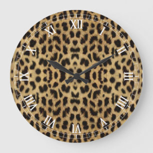 Leopard skriver ut romerskt numeriskt klocka