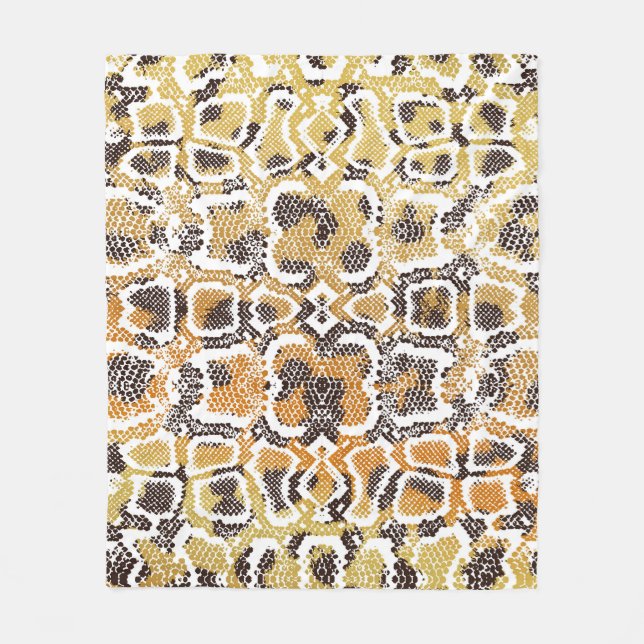 Leopard Snake Animal Print Struktur Fleecefilt (Framsidan)