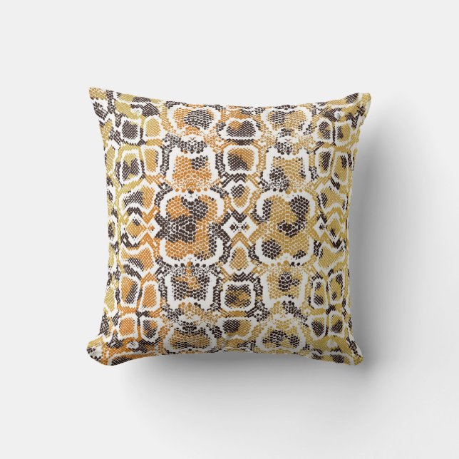 Leopard Snake Animal Print Struktur Kudde (Framsida)