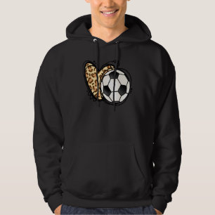 Leopard Soccer Kärlek, fotbollssäsongssajter Fläkt Hoodie