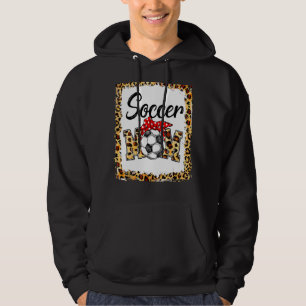 Leopard Soccer Mamma Cute Mamma Life Soccer Game D Hoodie