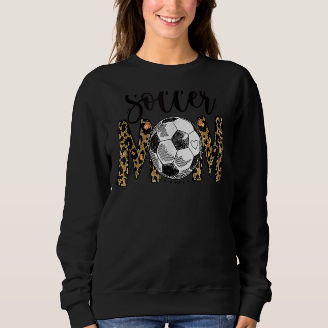 Leopard Soccer Mamma Cute Mamma Life Soccer Game D T Shirt (Framsida)