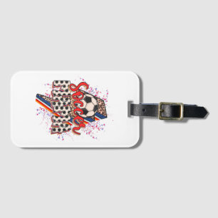 Leopard Soccer Mamma Lightning Bolt Sport Mamma Mo Bagagebricka