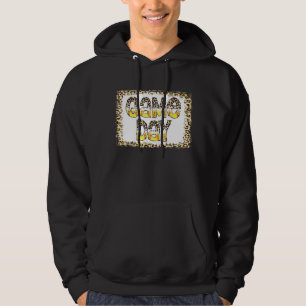 Leopard Softball Game Day Vibes Softball Hoodie