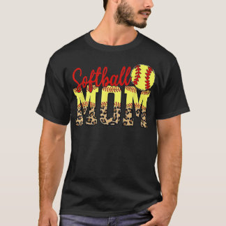 Leopard Softball Mamma Game Day Mors dag 2022 Gi T Shirt