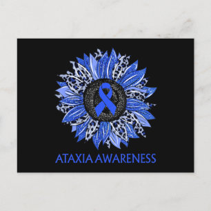 Leopard Solros Ataxi Awareness Blue Ribbon Sup Vykort