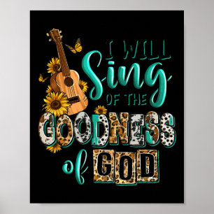 Leopard Solros Christian... Jag ska Sjunga Goodnes Poster