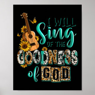 Leopard Solros Christian... Jag ska Sjunga Goodnes Poster