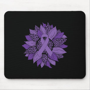 Leopard Solros Lila Ribbon Fibromyalgia Medveten Musmatta