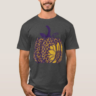 Leopard Solros Pumpkin Clothing Fall Hösten T Shirt