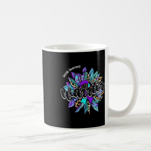 Leopard Solros Warrior Suicide Awareness Kaffemugg (Höger)