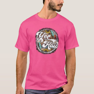 Leopard Solros Yehaw Lightning Bolt Western Co T Shirt