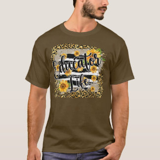 Leopard Solrosbildare - första dagen tillbaka till T Shirt