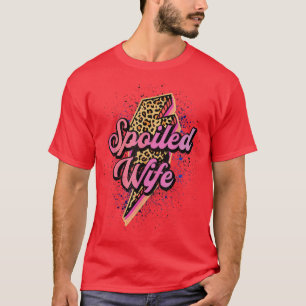 Leopard Spoiled Lightning Bult Western Countr T Shirt