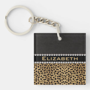 Leopard Spot Rhinestone Diamonds Monogram PHOTO