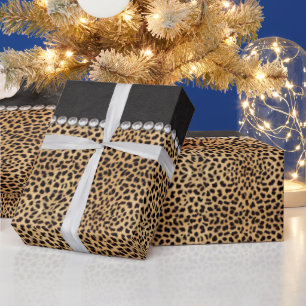 Leopard Spot Rhinestone Diamonds Presentpapper