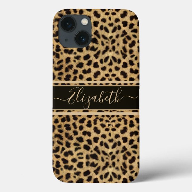 Leopard Spot Skin Print Personalize (Baksida)