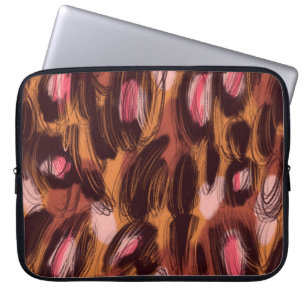 Leopard Spots African Animal Mönster Laptop Fodral
