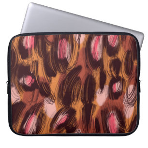 Leopard Spots African Animal Mönster Laptop Fodral