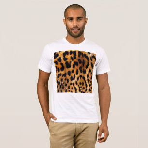 Leopard Spots Black Brown Vild Animal Fine Art T Shirt