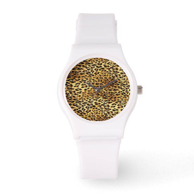 Leopard Spots Camouflage Mönster Painting Armbandsur (Framsida)