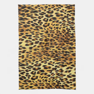 Leopard Spots Camouflage Mönster Painting Kökshandduk