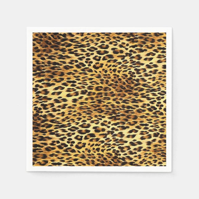 Leopard Spots Camouflage Mönster Painting Pappersservett (Framsidan)