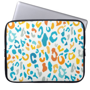 Leopard Spots: Colorful Vintage Struktur. Laptop Fodral