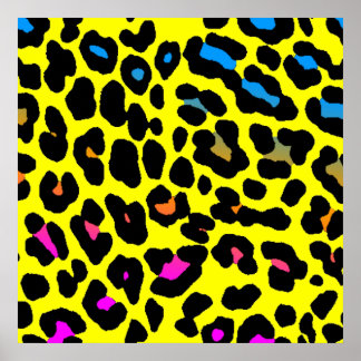 Leopard Spots (Gult) Poster