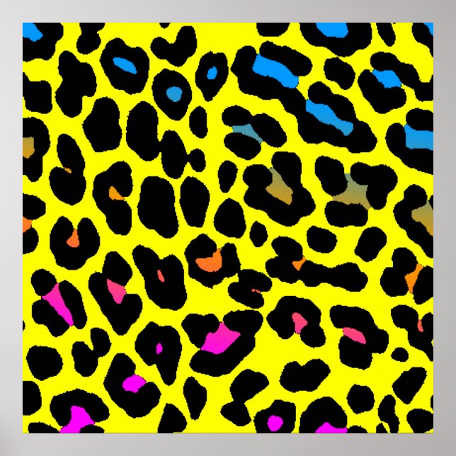 Leopard Spots (Gult) Poster (Framsidan)