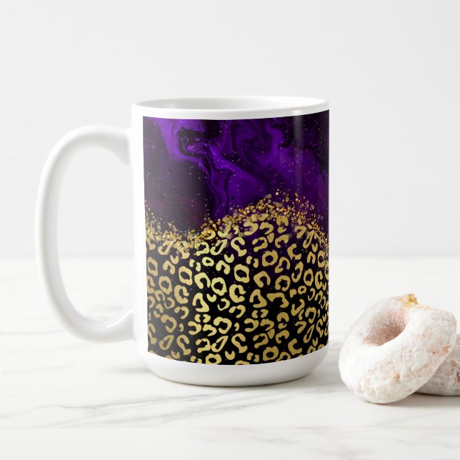 Leopard Spots Kaffemugg (Med munk)
