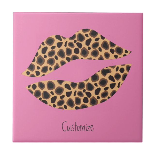 Leopard Spots Lipstick Kiss Thunder_Cove Kakelplatta (Framsidan)