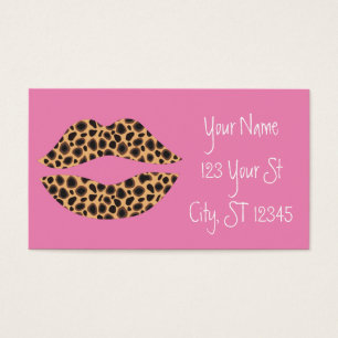 Leopard Spots Lipstick Kiss Thunder_Cove Visitkort