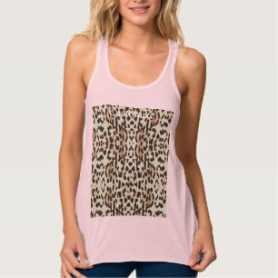 Leopard Spots Mönster Thunder_Cove Linne Med Racerback