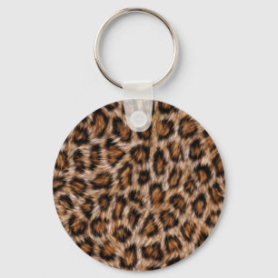 Leopard Spots Päls Jaguar Animal Cat skin Mönste Nyckelring
