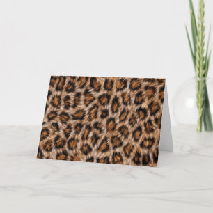 Leopard Spots Päls Jaguar Animal Cat skin Mönster. Kort