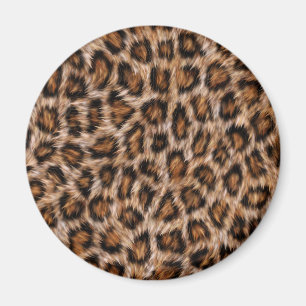 Leopard Spots Päls Jaguar Animal Cat skin Mönster. Magnet