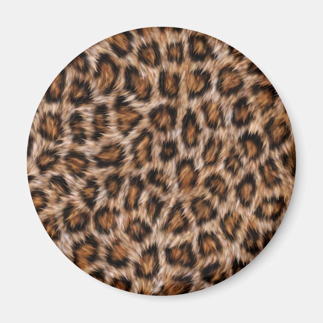 Leopard Spots Päls Jaguar Animal Cat skin Mönster. Magnet (Framsidan)