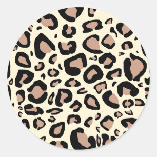 Leopard Spots Stickers Runt Klistermärke